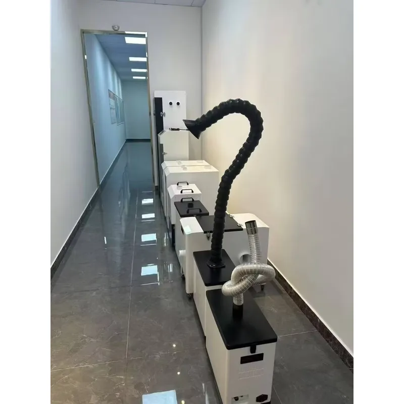 Industrial Laser Marking Systems - Mobiele industriële werkplaats rookafzuig- en reinigingssysteem