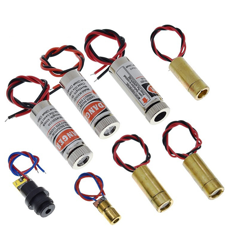Industrial Laser Head - 650nm 5Mw Rood Punt/Lijn/Kruislasmodule Hoofd Glazen