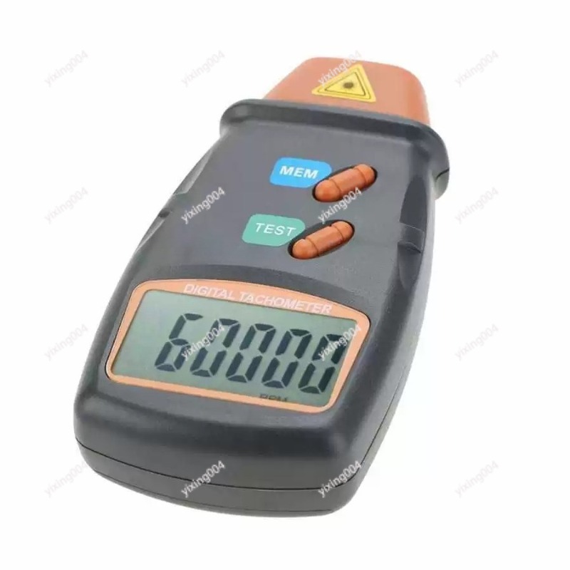 Industrial Laser Tachometer - Digitale lasersnelheidstester, draagbare contactloze toerenteller voor