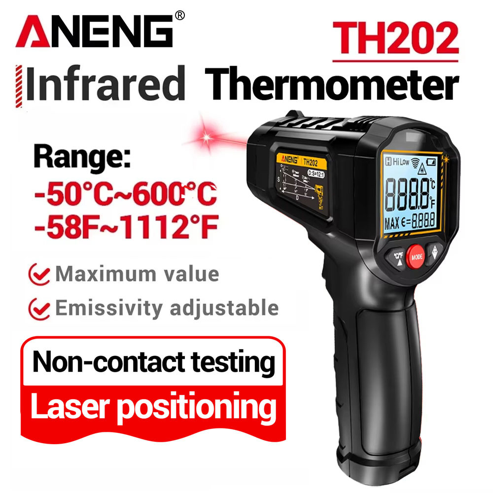 Industrial Laser Blaster - ANENG Infraroodthermometer Contactloos -50~600 ℃ Digitale