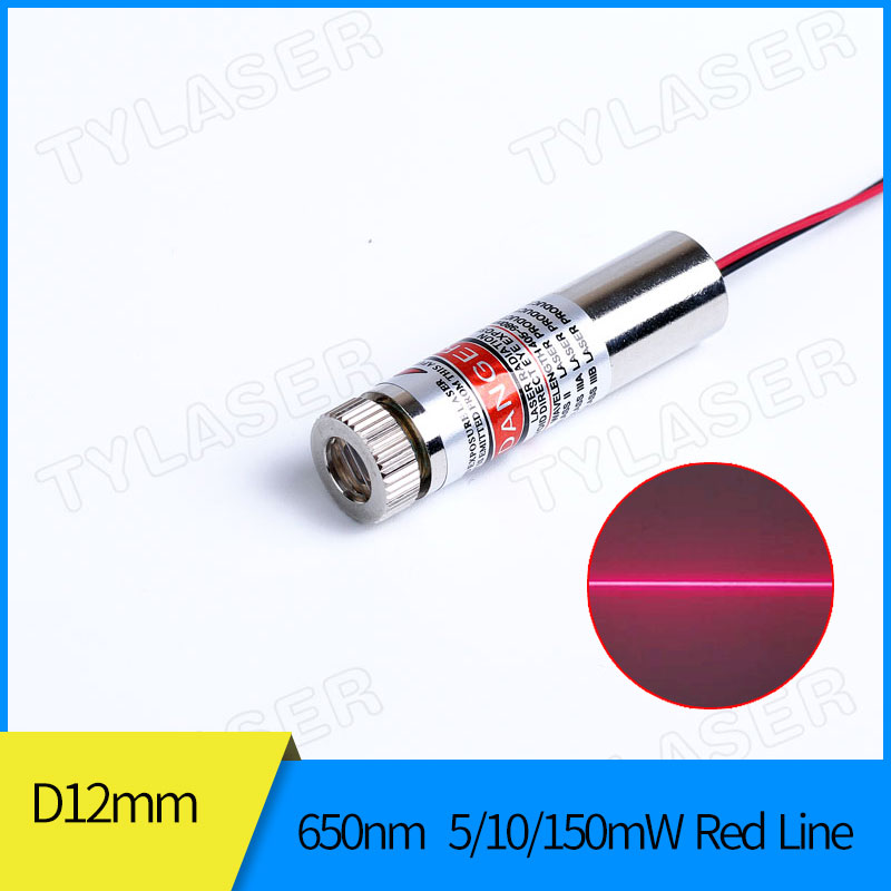 Industrial Laser Diode - Focussable 12Mm 650nm Rode Laser Locator