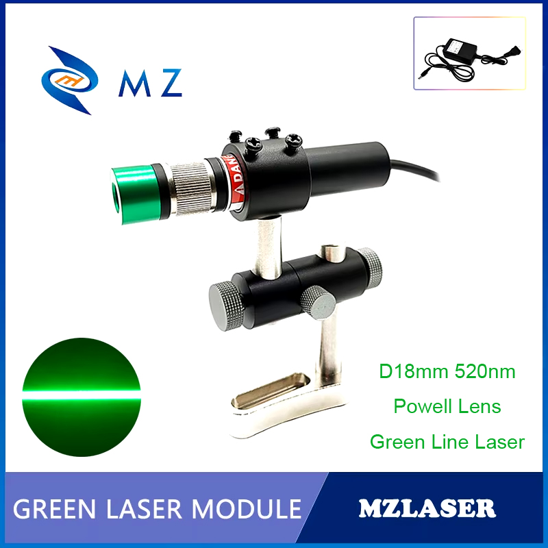 Industrial Laser Diode - Powell Lens Green Line Laser Diode