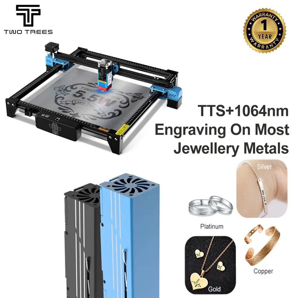 TWOTREES TTS-55 Lasergraveerma - Industrial Laser Engraving Machine recensie en prijs