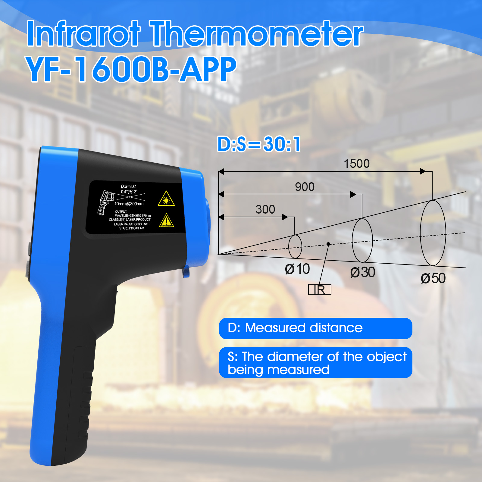 Industriële thermometerpistool - Industrial Laser Types recensie en prijs