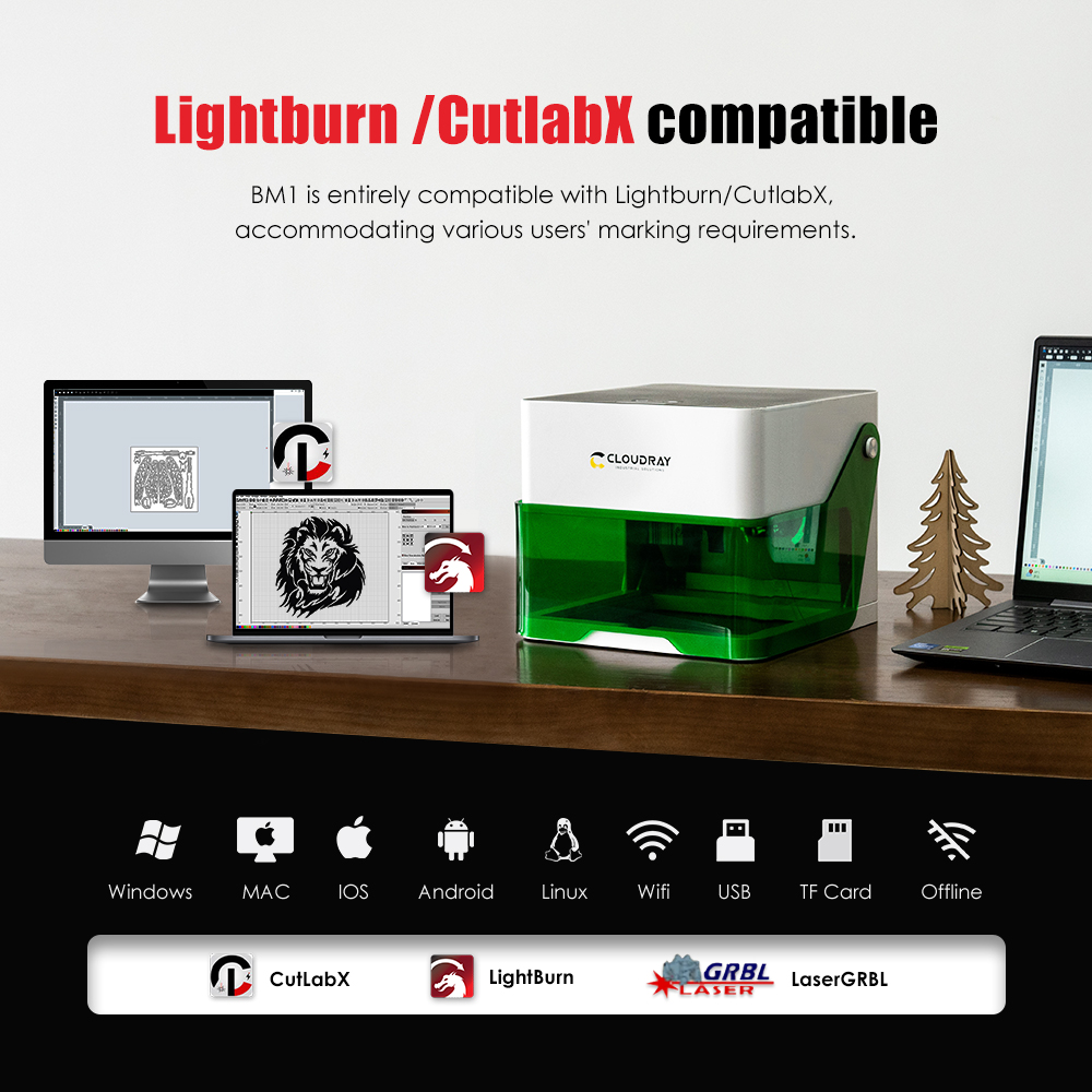 Cloudray 5000 mw CNC Mini Lase - Industrial Laser Engraving Machine recensie en prijs