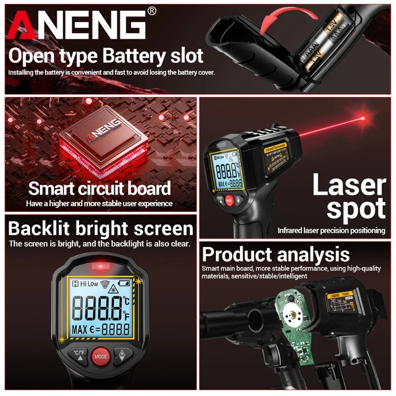 ANENG TH202 Industriële handth - Industrial Infrared Laser recensie en prijs