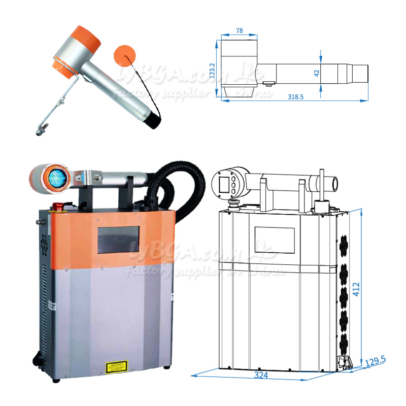 LY-LCG100A 100 W gepulseerde l - Industrial Laser For Cleaning recensie en prijs