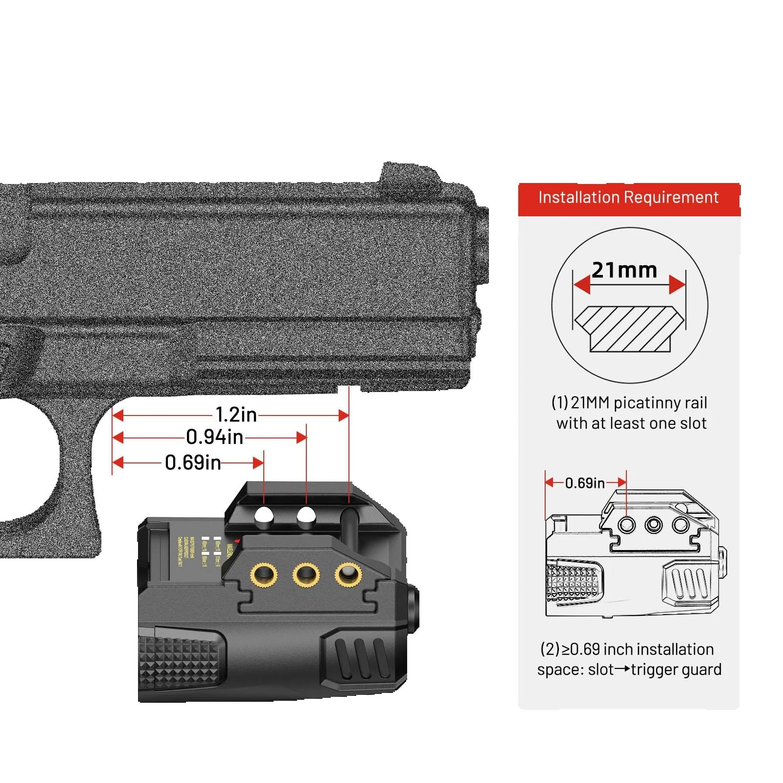 EZshoot Compact Laser Sight Gr - Industrial Laser Pointer recensie en prijs