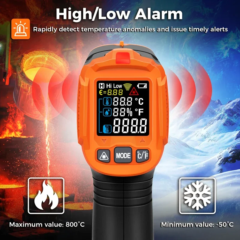 -50~380C Infraroodthermometer  - Industrial Infrared Laser recensie en prijs